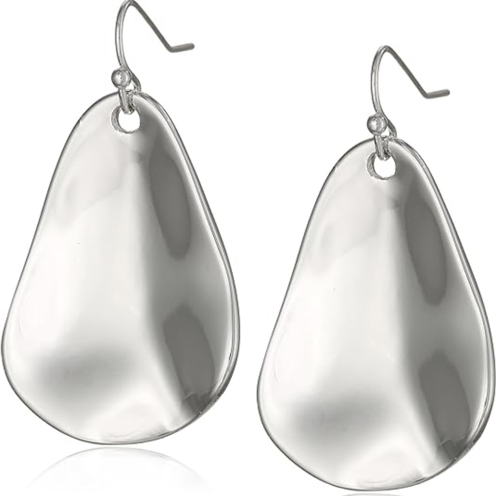 NWT Robert Lee Morris Soho Silver Organic Drop Earrings RLM